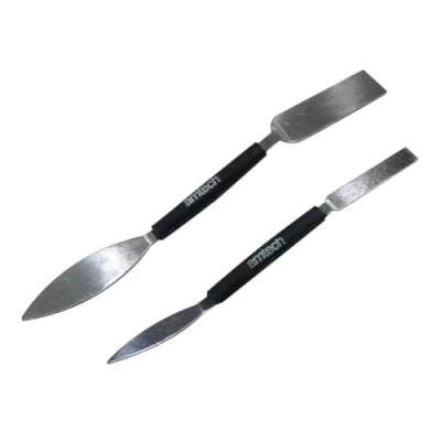 Image of Amtech G1855 Leaf and Square Profiling Tool Set, Triangular Blades, Plasterers Trowel, Small Tool, Double Ended 2 Piece