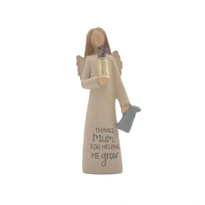 Image of Feather &amp; Grace Holding Clear Flower Vase, Figurine for Mum, Statue Home or Room Decor, Guardian Angel Ornament Her Resins Multi, one Size