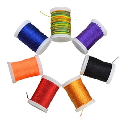 Image of SHARROW 2pcs Archery Bowstring Serving Thread 110m for Bow String Protector (Yellow)