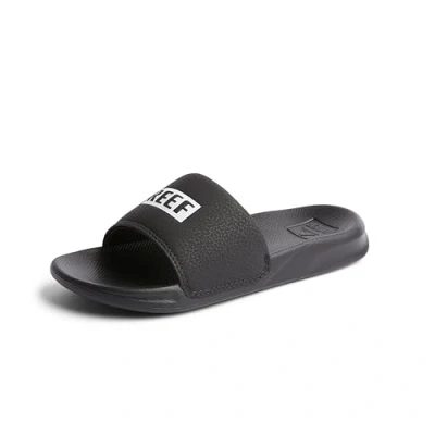 Image of Reef Kids One Slide Sandal, Black/White, 2 UK
