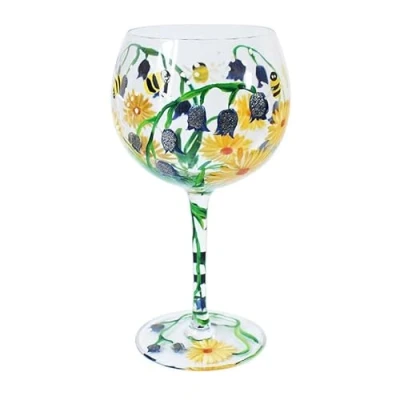 Image of Lesser &amp; Pavey Gin Glass for Women Men Gifts Bluebells Premium Suitable Any Occasion Lynsey Johnstone