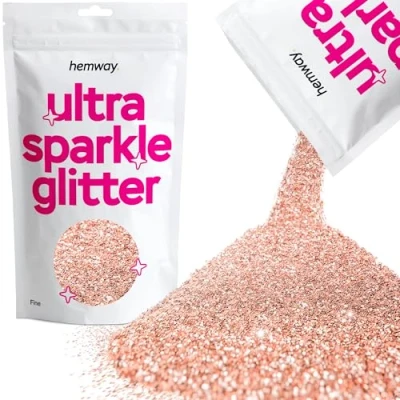 Image of Glitter Rose Gold Ultra Sparkle Sequins Nail Face Festival Christmas Halloween Makeup Fine 100g / 3.5oz