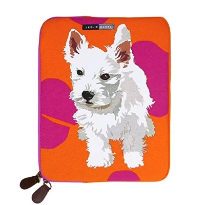 Image of Leslie Gerry Westie Puppy iPad Tablet Sleeve Bag