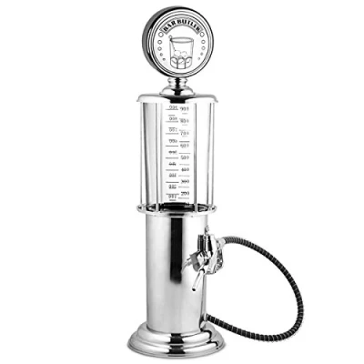 Image of Vintage Gas Pump Liquor Dispenser 900ml Drink Bar Butler