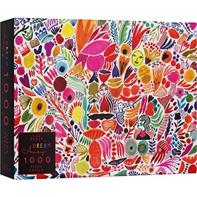 Image of Elena Essex 1000 piece jigsaw puzzles for adults Dream Away/jigsaws pieces adults/jigsaw / colourful art abstract rainbow puzzle/jigsaws size 68x49cm