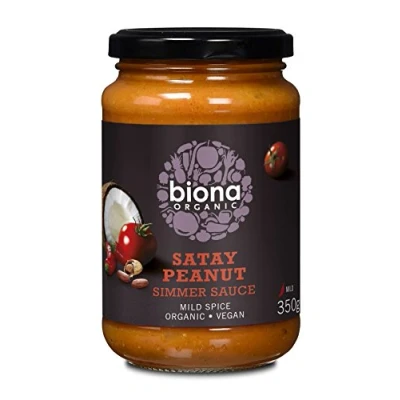Image of Biona Organic Satay Spicy Peanut Simmer Sauce, 350 g