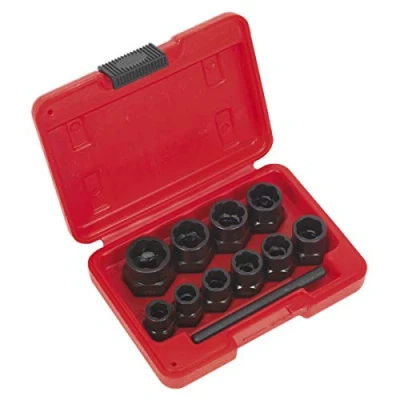 Image of Sealey Bolt Extractor Set 11pc 3/8&quot;Sq Drive or Spanner