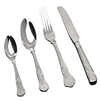 Image of Genware DF KG Dessert Fork, Kings Pattern, Pack of 12