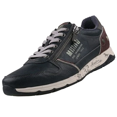 Image of Mustang Men&#039;s 4106 306 Low Top Sneakers, Navy, 44