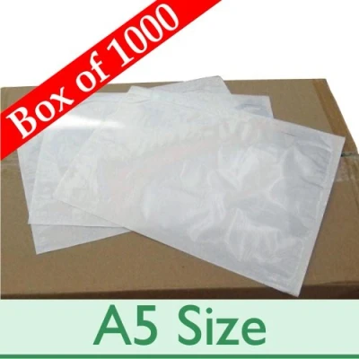 Image of 1000 x A5 Plain Sticky Document Enclosed Wallets Postal Envelopes with Peel and Seal 225mm 160mm