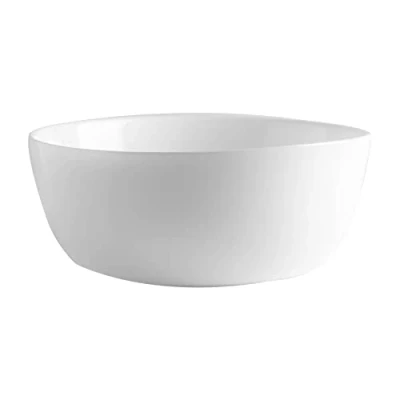 Image of 19cm White Toledo Glass Serving Bowl By Bormioli Rocco
