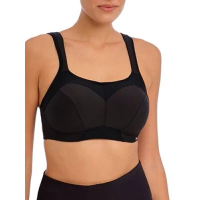 Image of Freya Womens High Octane Underwired Sports Bra Black Polyamide Size 30D