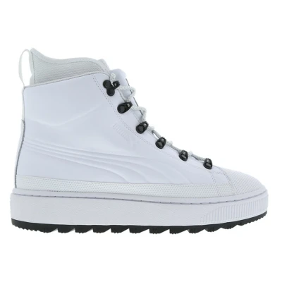 Image of PUMA The Ren Lace Up White Synthetic Mens Boots 363366_02