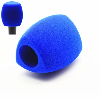 Image of Saidbuds Foam Microphone Windscreen Large Mic Cover Windshields for Handheld Interview Microphone(Blue)