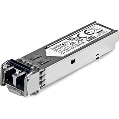 Image of StarTech.com MSA Uncoded Compatible SFP Module 100BASE ZX 100MbE Single Mode Fiber (SMF) Optic Transceiver 100Mb Ethernet LC 80km 1550nm DDM (SFP100BZXST)