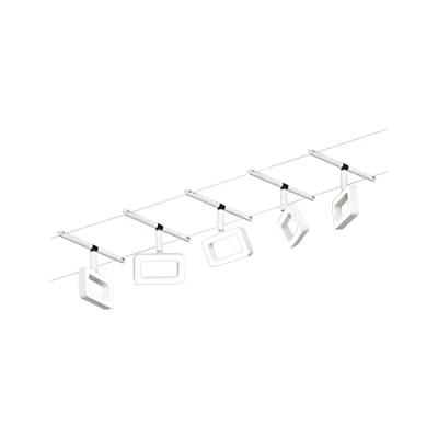 Image of Paulmann Frame LED cable lighting 5 bulb white