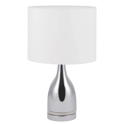 Image of Cosima Table Lamp with Round Shade White 1xE14