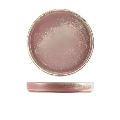 Image of Genware Terra Porcelain, Rose, Presentation Plate, 210mm, PR PRS21, Pack of 6