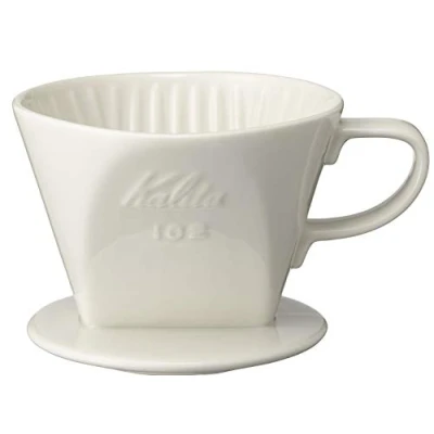 Image of Kalita 102 Ceramic Dripper Coffee Dipper, White