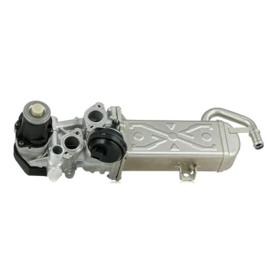 Image of 03L131512AP, 03L131512AT, 03L131512BB, 03L131512BJ, 03L131512BL EGR valve DELPHI EG10472 12B1 with cooler High Pressure Side VOLKSWAGEN: GOLF 6