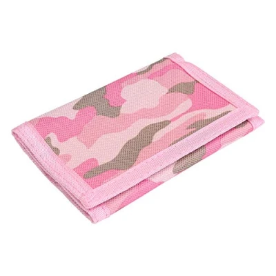 Image of ZHONYEE RFID Slim Camouflage Wallet for Kids/Trifold Wallets Men/Mini Trifold Coin Purse with Zipper Kids (Pink)