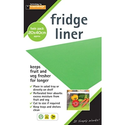 Image of Toastabags Fridge Liner Mat makes Salad, fruit &amp; vegetable stay fresher for longer. Great Value Pack of 10