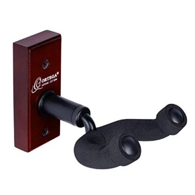 Image of Ortega Guitars Guitar Hanger Accessories Wall Mount for Wood, Dark Red (OGH 1WR)