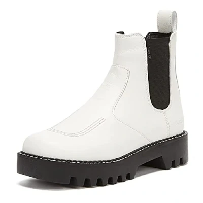 Image of Kickers Women&#039;s Kizziie Chelz Chelsea Boot, White, 6 UK