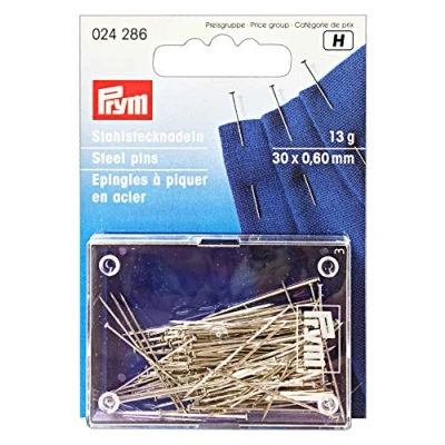 Image of Prym Steel Pins, Silver, 30 x 0,6mm