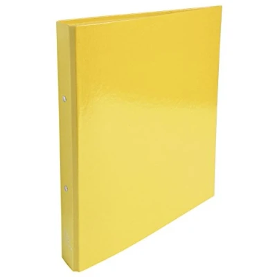 Image of Exacompta Ref 549299E Iderama Ring Binder 320 x 240mm in Size, Suitable for A4 Documents, 2 Rings, Glossy Coated Board, 40mm Spine, 30mm Rings Yellow
