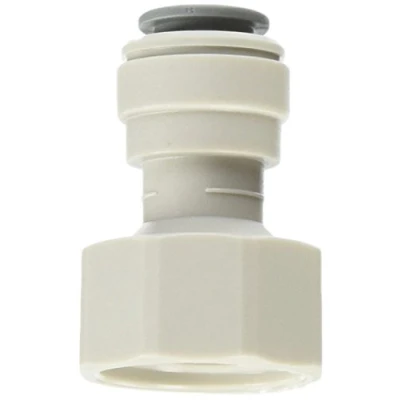 Image of John Guest PI451215CS Female Connector, 3/8&quot; OD x 5/8&quot; BSPP (Pack of 10)