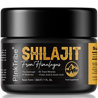 Image of Shilajit Resin, Original Himalayan 30g Gold Grade 100% Pure, Rich in Fulvic &amp; Humic Acid, Minerals, Immune System Vitality Booster, Vegan (Pack of 1)