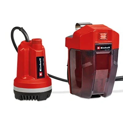 Image of Einhell Power X Change 18V Cordless Water Butt Pump 3000 l/h, 2 Bar, Submersible with Telescopic Pipe Connection for A Garden Hose GE PP 18 RB Li Solo (Battery Not Included)