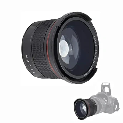 Image of BigKing Fisheye Lens, 58mm 0.35X Wide Angle Super Lens for SLR DSLR Camera, Black