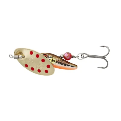 Image of Savage Gear Sticklebait Spinner Minnow Gold Red 9.1g