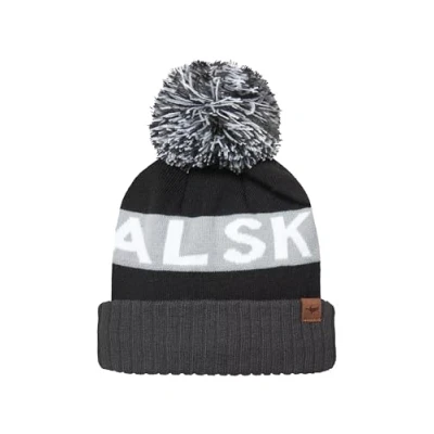 Image of SEALSKINZ Foulden Water Repellent Cold Weather Unisex Bobble Beanie Hat Lightweight &amp; Breathable Black