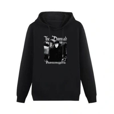 Image of Lahe Damned Men&#039;S Phantasmagoria Hoodie Mens Cotton Hoody Size XXL Black