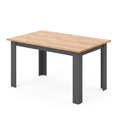 Image of Vicco Dining table Karlos, Gold power oak/Anthracite, 140 x 90 cm
