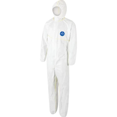 Image of Dupont TYV EASYSW_L Safety Tyvek Overall, Dupont, White, L Size