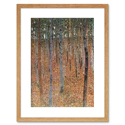 Image of Wee Blue Coo Gustav Klimt Beech Grove I Old Master Painting Framed Wall Art Print