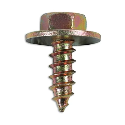 Image of Connect 36616 Metal Trim Fastener Screw with captive washer 6.3 x 19 10pc