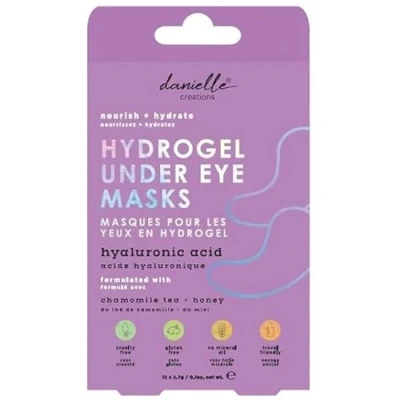 Image of Danielle Creations Nourish &amp; Hydrade Hydrogel Under Eye Treatment Masks with Hyaluronic Acid, Chamomile Tea Honey