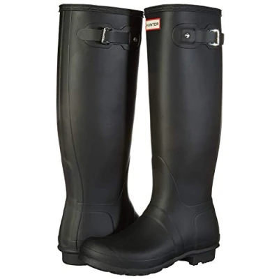 Image of Hunter Women&#039;s Original Tall Rain Boots Black 7