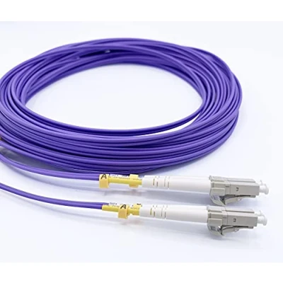 Image of Elfcam Fiber Optic Cable LC/UPC to OM4 Multimode Duplex 50/125um LSZH (20M (65.62ft))