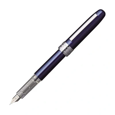 Image of Platinum Plaisir Blue Fountain Pen (Fine)