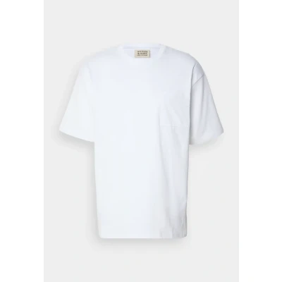 Image of Scotch &amp; Soda CORE 3 Crosses Loose FIT Pocket Basic Tshirt, Men&#039;s, Size: Small, White