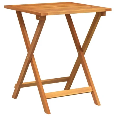 Image of vidaXL Folding Garden Table Square 60x60x72 cm Solid Wood Acacia