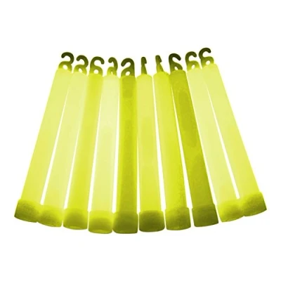 Image of 6 inch Premium (15mm) Glow Sticks (10 Pack, Yellow)