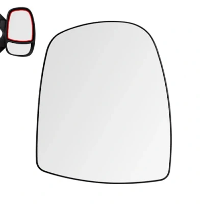 Image of SENZEAL Wing Mirror Glass Heated Upper Right Driver Side for Renault Trafic MK2 Vauxhall Vivaro A Nissan Primastar 2001 2014 9636500QAK (Right)