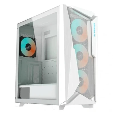 Image of GIGABYTE GB C301GW V2 ATX Mid Tower PC Case White, White